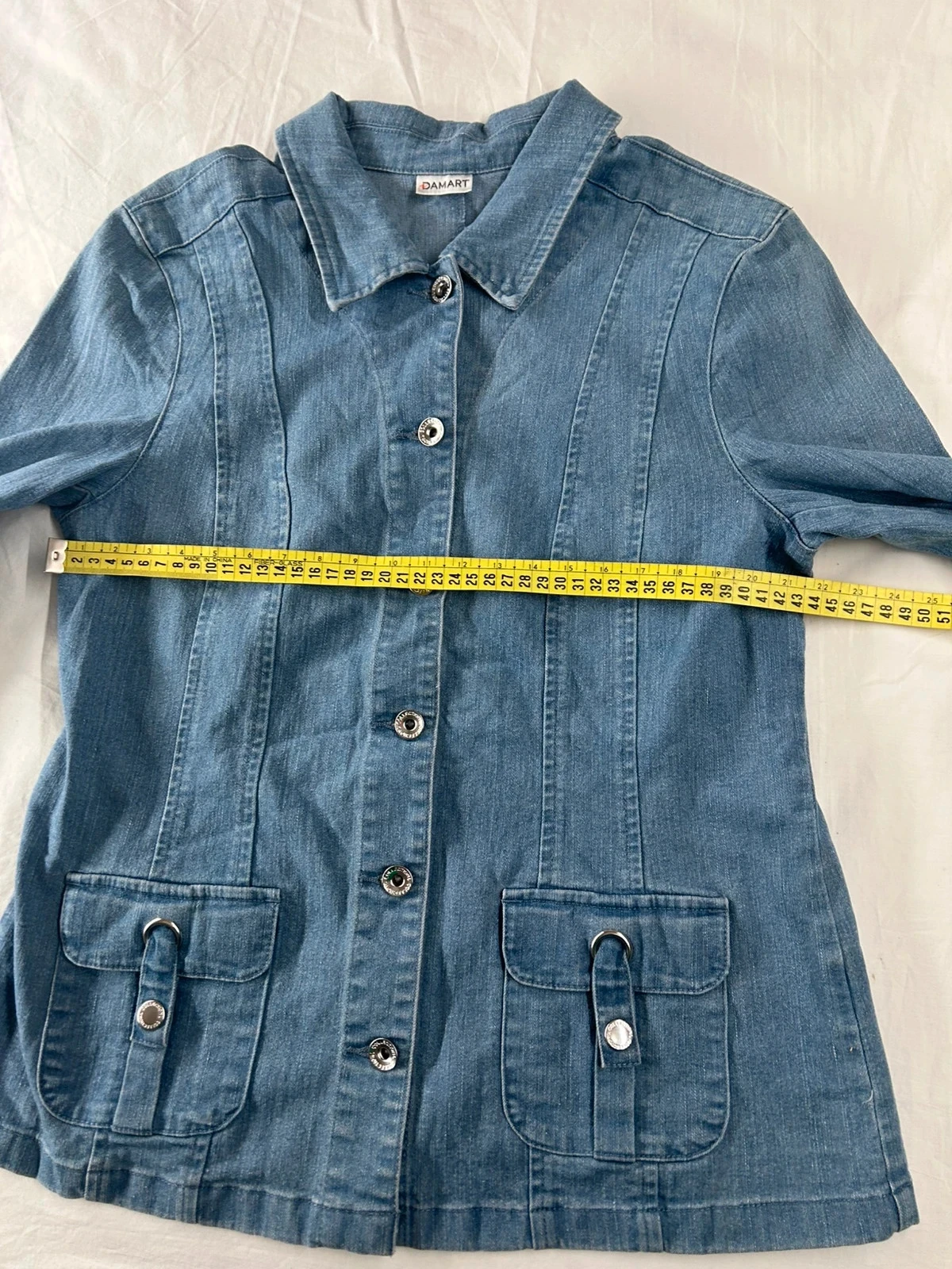 Blauwe denim shirt damart – photo 5